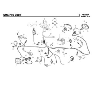 Electric parts Rieju SMX pro orange 2008 2-stroke