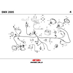 Electric parts Rieju SMX black 2006 2-stroke