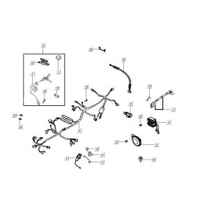 Electrical parts Kymco Agility 16'+ 4-stroke injection euro4 matt grey