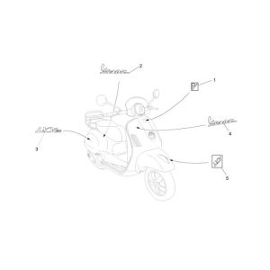 Emblems Vespa Lxv 2-stroke