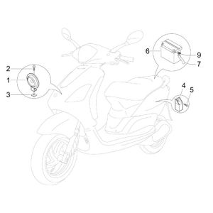 Battery Piaggio Fly 4-stroke