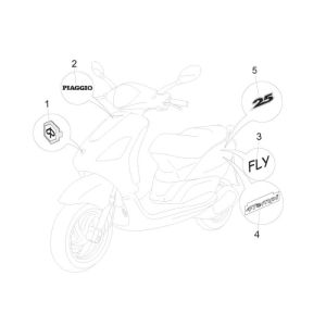 Emblems Piaggio Fly 4-stroke