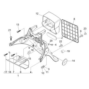 Side cover Piaggio Fly 4-stroke