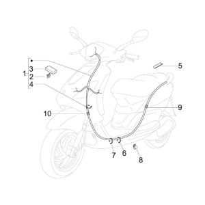 Piaggio Fly 4-stroke wiring harness
