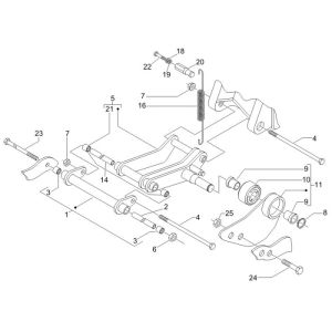 Piaggio Fly 4-stroke subframe