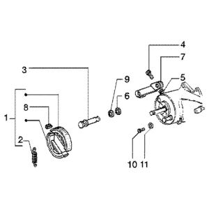 Brake parts Piaggio Liberty 4-stroke up to 2005
