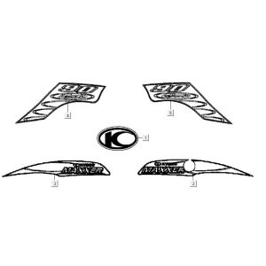 Emblems Kymco Maxxer 90 Black