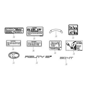 Infosticker Kymco Agility 16'+ 4-stroke injection euro4 Red