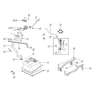 Fuel tank Kymco Xciting 500R EVO