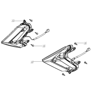 Front turn signal lights Kymco New Downtown 125I ABS