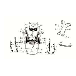 Floor Panel Center Cover Sym Jet 14 50I E5