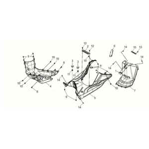 Floor panel Sym Mio 50I E5