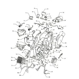 Frame- Elektra Beta Ycon blue 2005 2-stroke