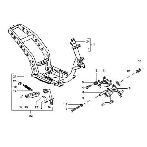 Frame- Mid Stand Gilera Runner 98-2005 2-stroke