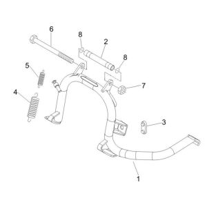 Frame- Center Stand Piaggio Zip 2000 4-stroke AC