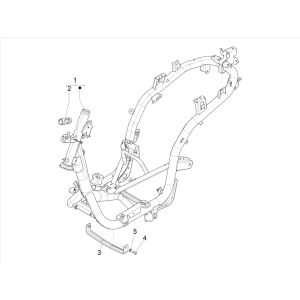Frame - Piaggio Medley 125 4T IE ABS E4 2016-2019 lock holder (EMEA)