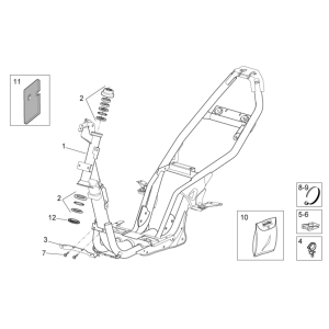 Frame Aprilia SR 50 LC (injectie en carburateur) 2004-2009