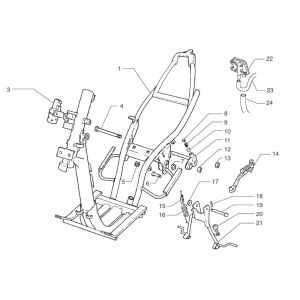 Frame Beta Ark-k AC silver 2-stroke