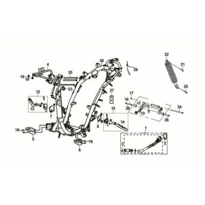 Frame Body Engine Pendant Sym Jet 14 50I E5