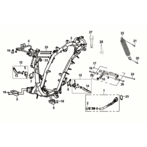Frame body - engine hanger Sym Jet 14 125I AC E5 2021-2024