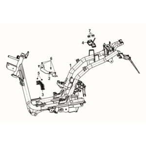 Frame body Sym E-XPRO 45KM/H 2020-2021