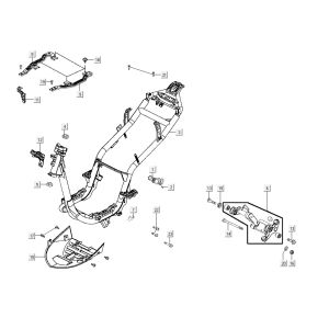 frame parts AGILITY CITY 16 4T 125