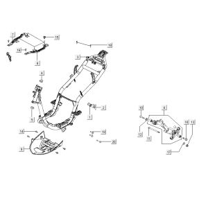 frame parts AGILITY CITY 16 4T 150