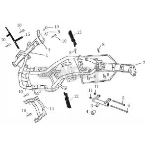 Frame parts BTC Grande Retro GT1 coffee cream