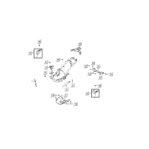 Frame parts Kymco VP50i injection euro 4 renault brown