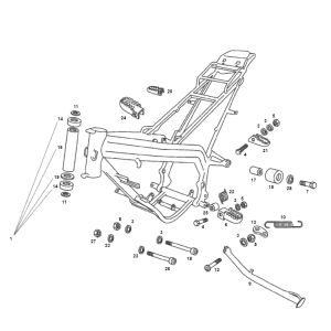 Frame Derbi Derbi Senda R X-Treme 2007 Euro 2 edition 3