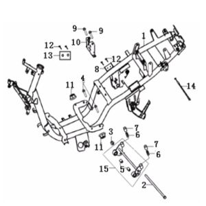 Frame Generic Cracker red 2009 2-stroke