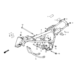 Frame Honda MB50/MB80