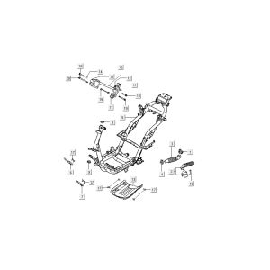 Frame Kymco B&W LC 2-stroke silver