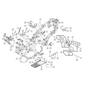 Frame Kymco Xciting 400i Yellow