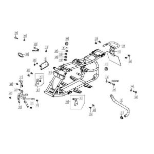 Frame Kymco Maxxer 90 Black