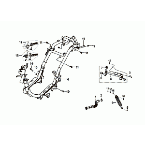 Sym Fiddle III Euro 4 Frame