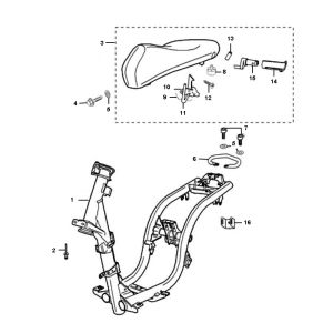 Frame Peugeot Ludix one 2-Stroke