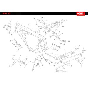 Frame Rieju MRT SM red 2010 2-stroke