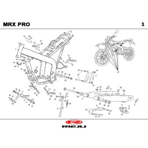 Frame Rieju MRX orange 2004 2-Stroke