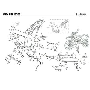 Frame Rieju MRX pro r-green 2008 2-Stroke