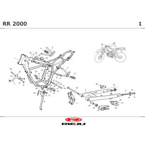 Frame Rieju RR black 2001 2-Stroke