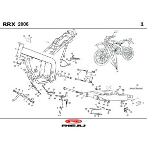 Frame Rieju RRX red 2008 2-Stroke