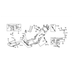 Frame Sym Jet Sport-X 2-stroke