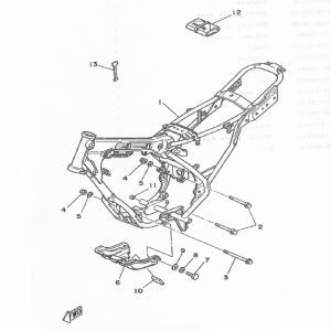 Frame Yamaha DT-50 MX