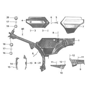 Frame Zundapp GTS 50 517-39L0