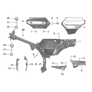 Frame Zundapp GTS 50 517-40L0