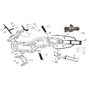 Frame parts AGM GT black