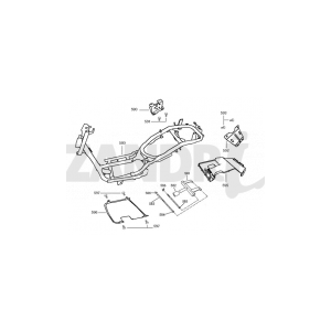 Frame parts Santini Capri 125cc white