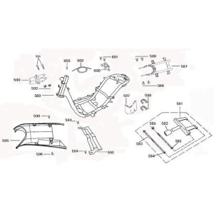 Frame parts BTC Legend brown