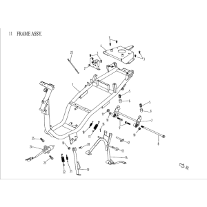 Frame parts China Venom white